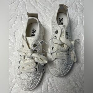 Zara Kids Lace White NWTs Sneakers
